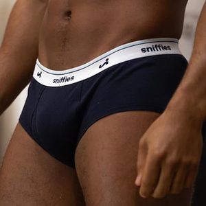 Sniffies men brief underwear navy small blue men’s small